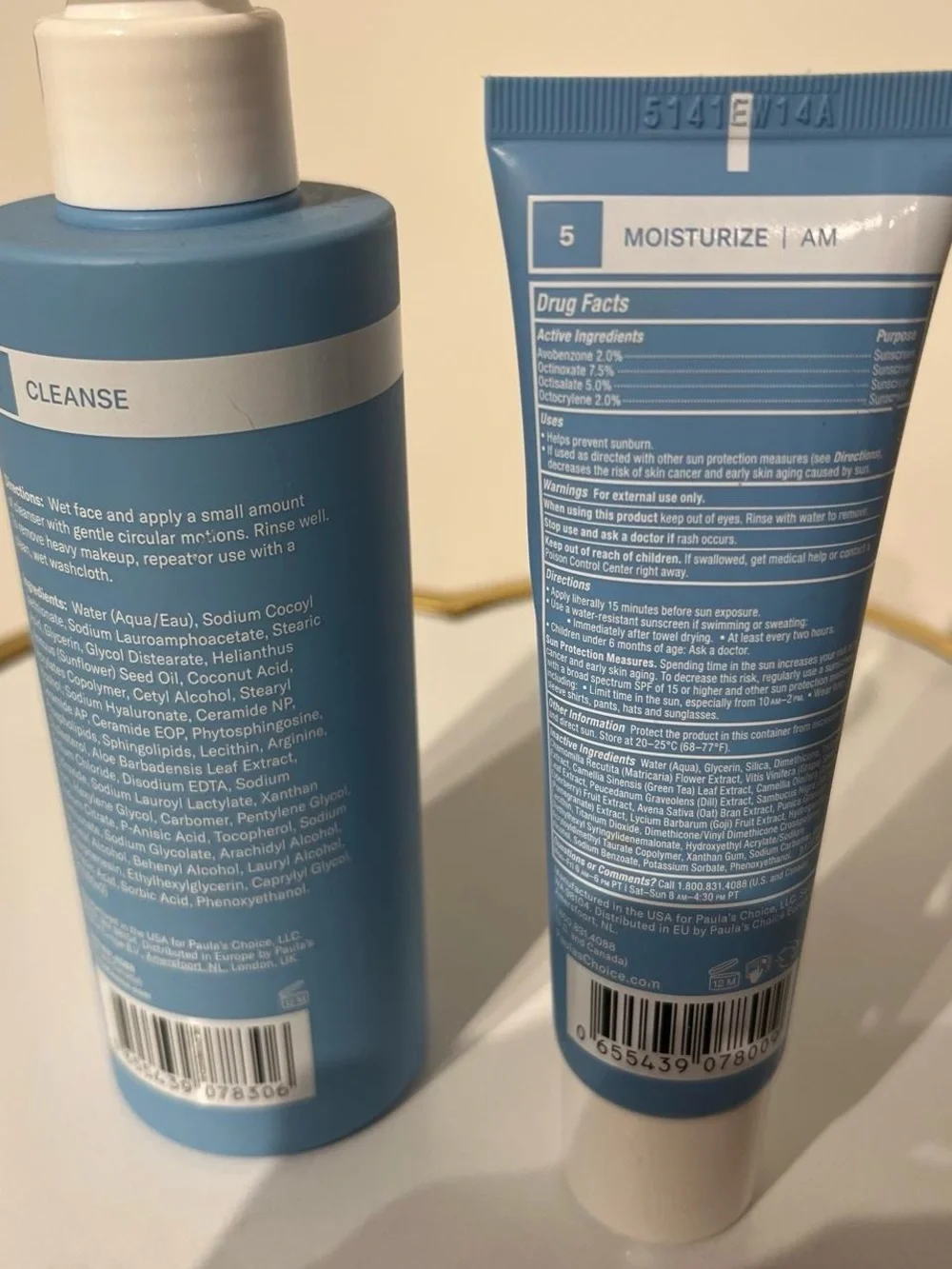 Paula's Choice Blue Skincare Cleanser & Moisturizer Duo